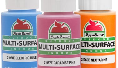 Apple Barrel Multi-Surface Satin Acrylic Paint Color Chart
