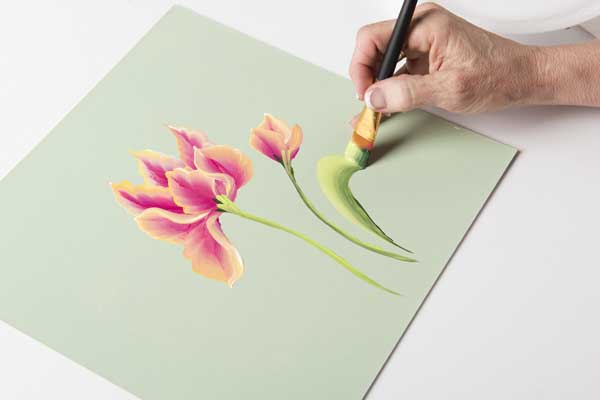 How to Paint One Stroke Parrot Tulips with Donna Dewberry - Brand - DIY ...