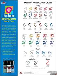 Fabric Paint Color Chart