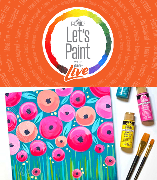 Let's Paint Live - virtual paint and sip classes