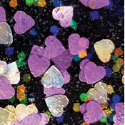FolkArt ® Glitterific™ Icons Acrylic Paint - Lavender Hearts, 2 oz. - 7166