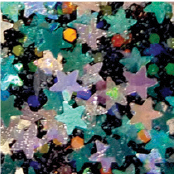 FolkArt ® Glitterific™ Icons Acrylic Paint - Blue Stars, 2 oz. - 7168