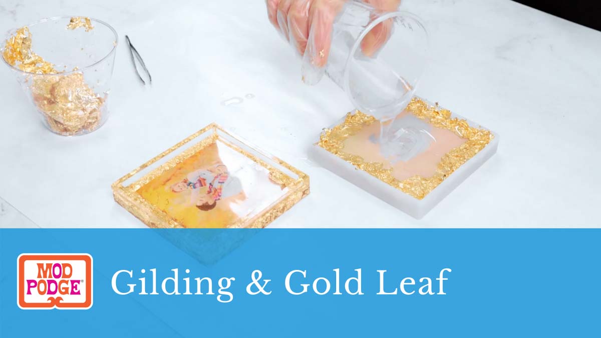 Mod Podge Resin - Gilding & Gold Leaf