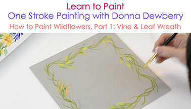 How to Paint Wildflowers, Pt. 1: Vine & Leaf Wreath
