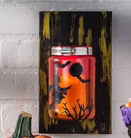 Halloween Silhouette Sconce