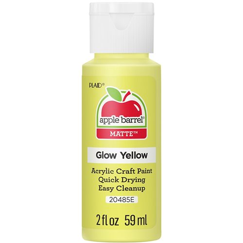 Apple Barrel ® - Glow-In-The-Dark Yellow, 2 oz. - 20485