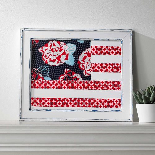 Floral Wooden Flag by Waverly Inspirations