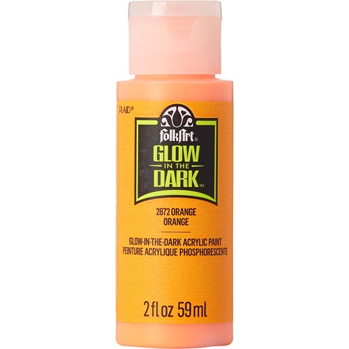 FolkArt ® Glow-in-the-Dark Acrylic Colors - Orange, 2 oz. - 2872