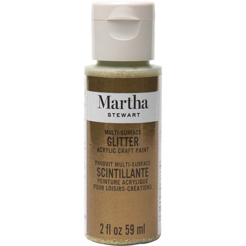 Martha Stewart ® Multi-Surface Glitter Acrylic Craft Paint - Florentine Gold, 2 oz. - 32176CA