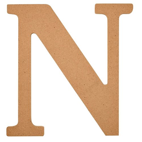 Plaid ® Wood Surfaces - 8 inch MDF Letter - N - 63593