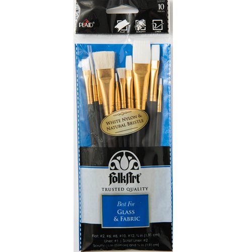 Shop Plaid Folkart ® Brush Sets - Artist Variety Set, 10 pc. - 50536 -  50536