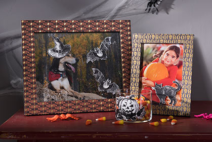 DIY Halloween Decals Made with Mod Podge