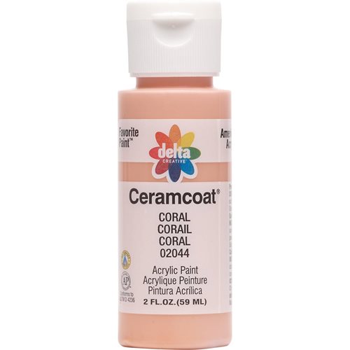 Delta Ceramcoat Acrylic Paint - Coral, 2 oz. - 020440202W