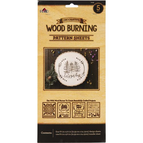Plaid ® Wood Burning Pattern Sheets, 5 pc. - 17540E