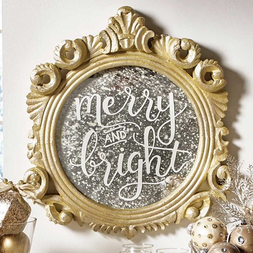 Glam "Merry & Bright" Sign