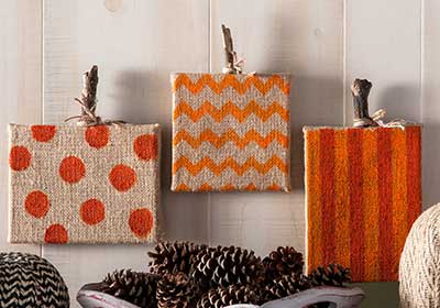 Happy Fall Burlap Canvases