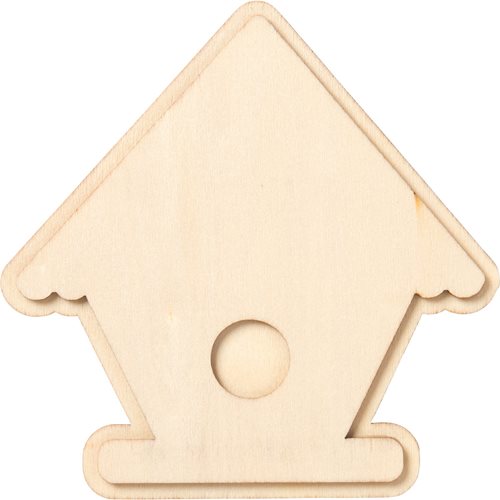 Plaid ® Wood Surfaces - Unpainted Layered Shapes - Birdhouse - 44974