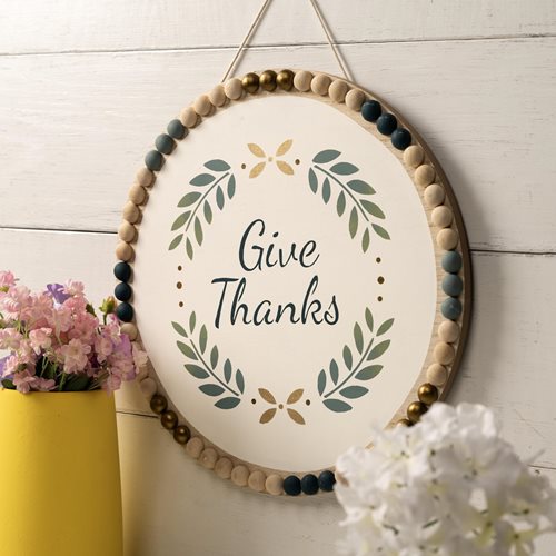 Give Thanks Circle Plaque