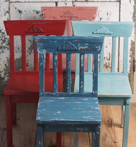 Set of Chalk Painted Chairs