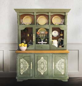 Furniture Refinishing Idea - French Country Dining Hutch