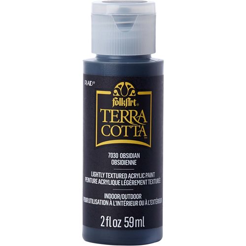 FolkArt ® Terra Cotta™ Acrylic Paint - Obsidian, 2 oz. - 7030