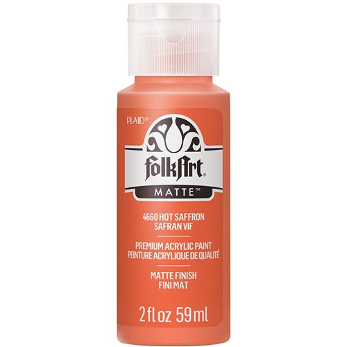 FolkArt ® Acrylic Colors - Hot Saffron, 2 oz. - 4660