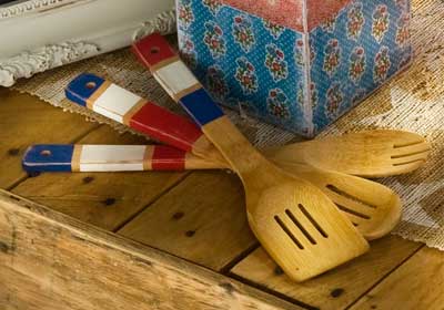 4th of July Wooden Table Utensils