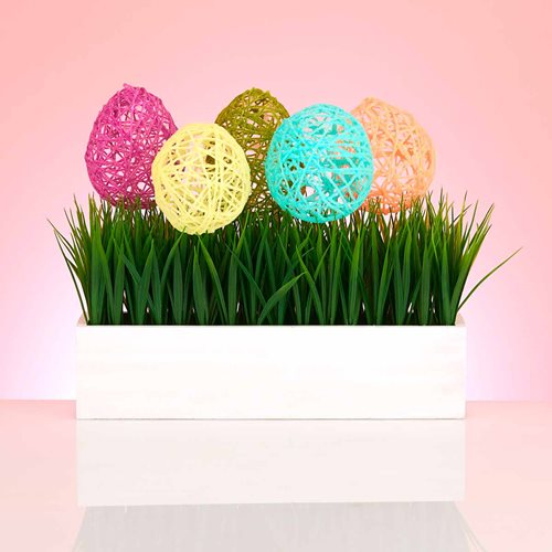 Over-Sized Yarn Easter Eggs 