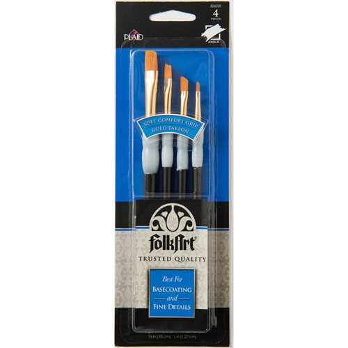 FolkArt ® Brush Sets - Soft Grip - Angular Brush Set - 50602E