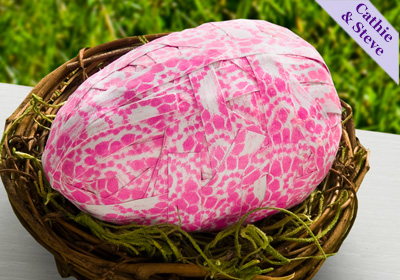 Paper Wrapped Easter Eggs