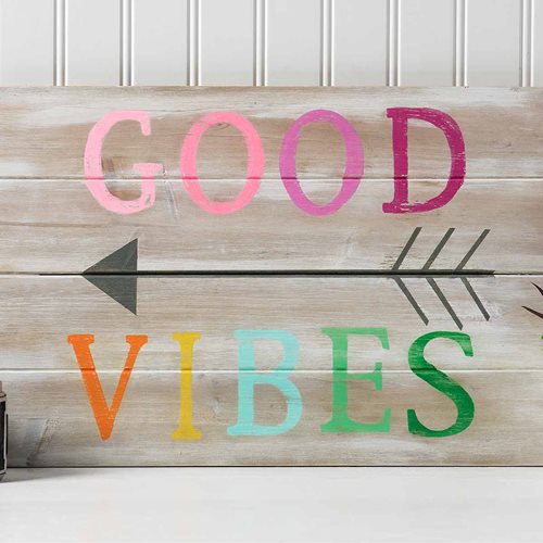 Good Vibes Pallet Sign