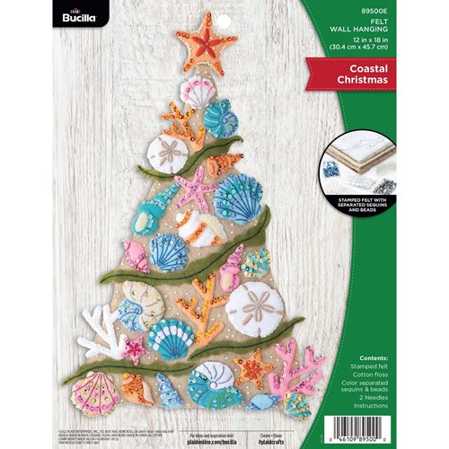 Bucilla ® Seasonal - Felt - Home Decor - Coastal Christmas Wall Hanging - 89500E