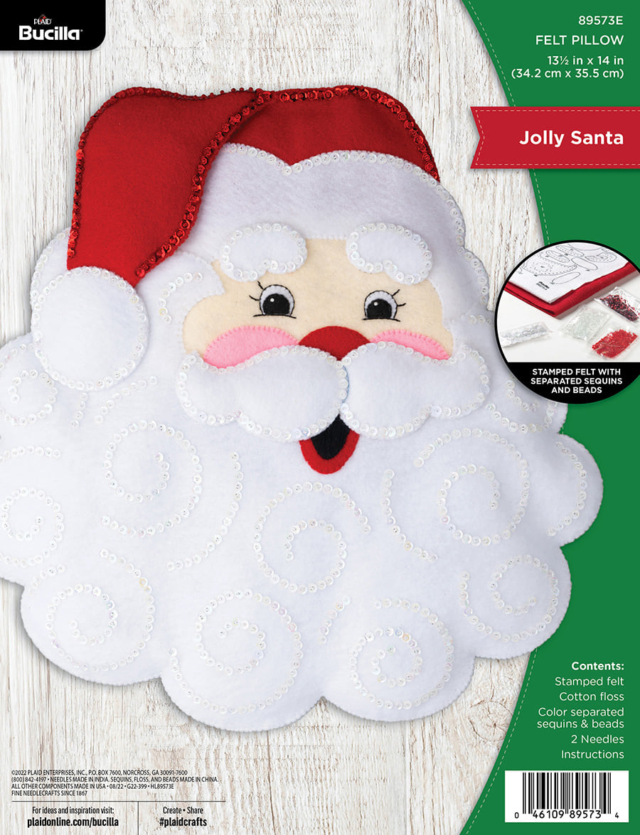 Shop Plaid Bucilla ® Seasonal - Felt - Home Decor - Jolly Santa