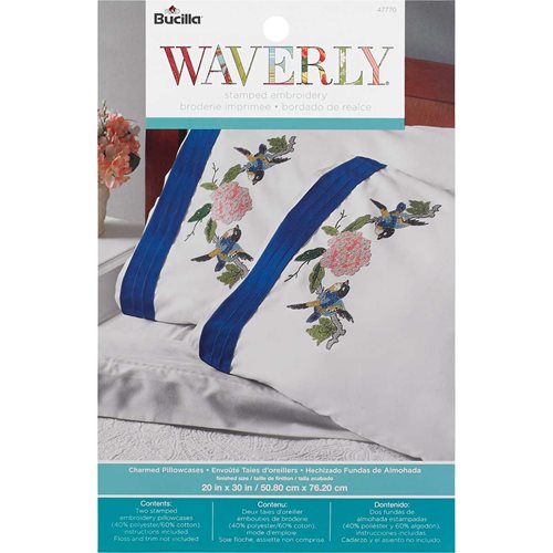 Bucilla ® Waverly ® Charmed Collection Stamped Pillowcase Pair - 47770