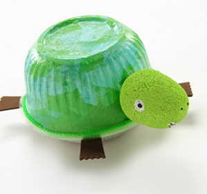 Turtle from Recycled Containers