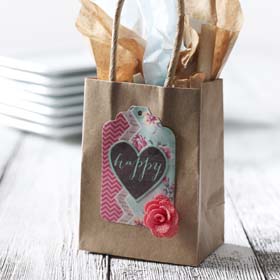 DIY Embellished Paper Bag Wedding Favors