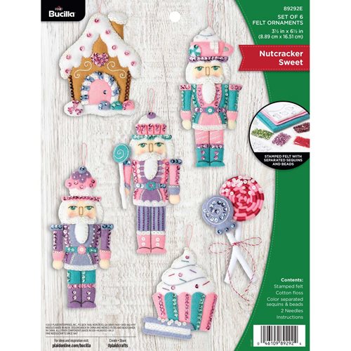 Bucilla ® Seasonal - Felt - Ornament Kits - Nutcracker Sweet - 89292E