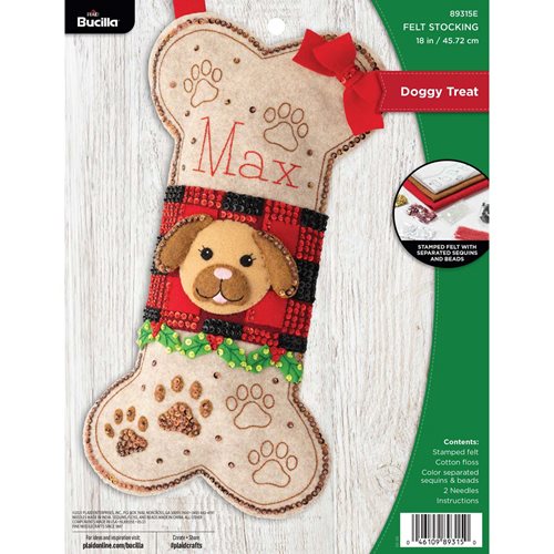 Bucilla ® Seasonal - Felt - Stocking Kits - Doggy Treat - 89315E