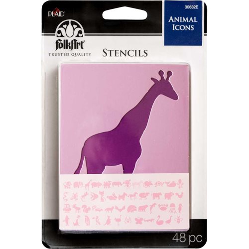Plaid ® Stencils - Value Packs - 3" Animals Icons - 30632