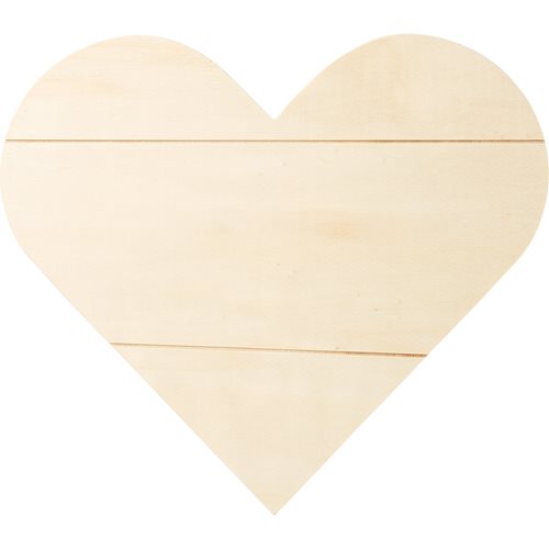 Plaid ® Wood Surfaces - Plaques - Heart Sign, 11.81" x 10.59" - 44938