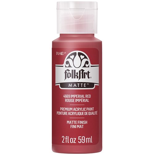 FolkArt ® Acrylic Colors - Imperial Red, 2 oz. - 4669