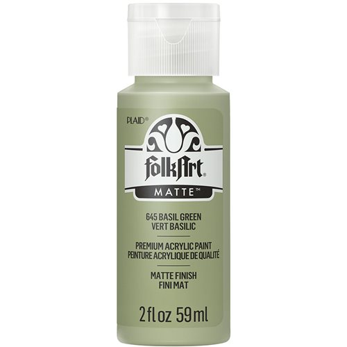 FolkArt ® Acrylic Colors - Basil Green, 2 oz. - 645