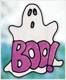 Halloween Boo! Ghost Cling
