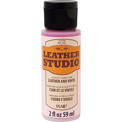 Leather Studio™ Leather & Vinyl Paint Colors - Pink, 2 oz. - 71441