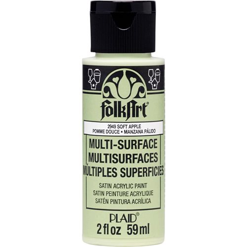FolkArt ® Multi-Surface Satin Acrylic Paints - Soft Apple, 2 oz. - 2949