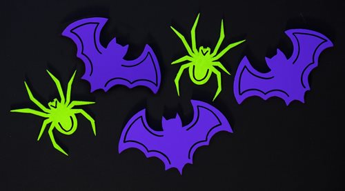 FolkArt Glow-In-the-Dark Bats and Spiders