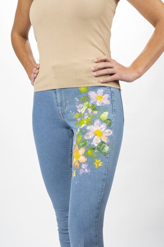 FolkArt Multi-Surface Flower Jeans