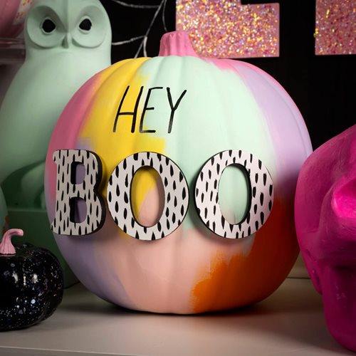 FolkArt "Hey Boo" Pumpkin
