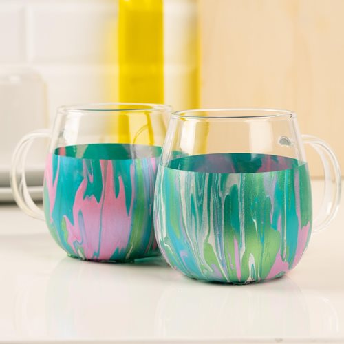 Murano Swirl Glass Coffee Mug