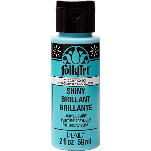 FolkArt ® Shiny™ Acrylic Paint - Calypso Sky, 2 oz. - 2710